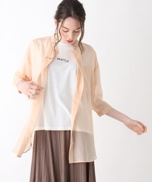 Cutie Blonde | 【S-L/2点セット】シアーシャツセット(その他トップス)