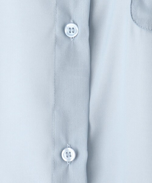 Cutie Blonde（キューティーブロンド）の「◆【S-L/2点セット】シアーシャツセット（その他トップス・レディース・ナチュラル/ライトオレンジ系/サックスブルー/ホワイト・01/02/03）」の15枚目の写真