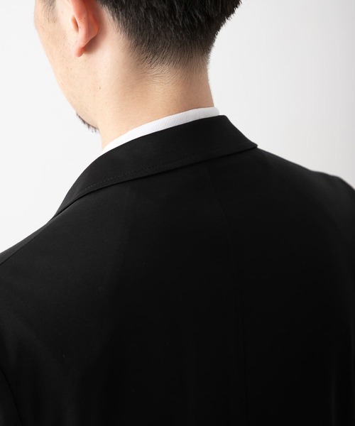 URBAN RESEARCH DOORS（アーバンリサーチドアーズ）の「LIFE STYLE TAILOR　シルケットポンチストレッチ長袖Tシャツ（Tシャツ/カットソー・メンズ・ホワイト/ブラック・MEDIUM/LARGE）」の5枚目の写真