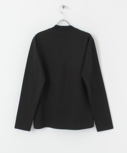 URBAN RESEARCH DOORS（アーバンリサーチドアーズ）の「LIFE STYLE TAILOR　シルケットポンチストレッチ長袖Tシャツ（Tシャツ/カットソー・メンズ・ホワイト/ブラック・MEDIUM/LARGE）」の9枚目の写真