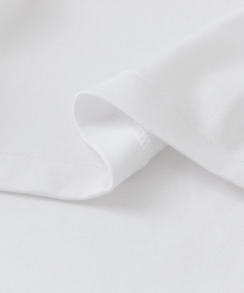 URBAN RESEARCH DOORS（アーバンリサーチドアーズ）の「LIFE STYLE TAILOR　シルケットポンチストレッチ長袖Tシャツ（Tシャツ/カットソー・メンズ・ホワイト/ブラック・MEDIUM/LARGE）」の11枚目の写真