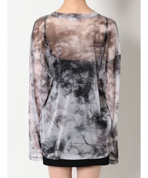 EVRIS（エヴリス）の「タイダイシアールーズトップス（Tシャツ/カットソー・レディース・ブラウン/グレー・FREE）」の12枚目の写真