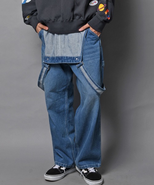 JACKROSE（ジャックローズ）の「JE-OVERALLS　オーバーオール（サロペット/オーバーオール・メンズ・ブラック/インディゴブルー/サックスブルー・M/L）」の3枚目の写真