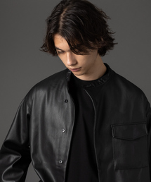 MYSELF ABAHOUSE | 【MYSELF ABAHOUSE】ネオレザー ブッチャー シャツ(シャツ/ブラウス)