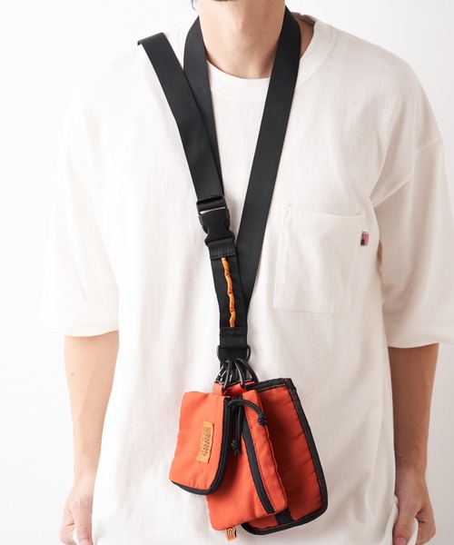 UNIVERSAL OVERALL（ユニバーサルオーバーオール）の「【UNIVERSAL OVERALL/ユニバーサルオーバーオール】別注マルチストラップショルダー（ショルダーバッグ・メンズ・ブラック/パープル/ブラウン/カーキ/オレンジ・ONE SIZE）」の20枚目の写真