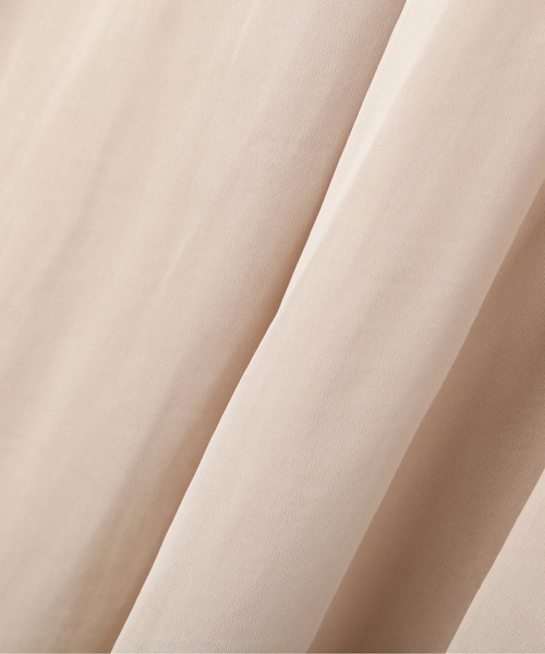 NATURAL BEAUTY BASIC（ナチュラルビューティーベーシック）の「サテンレイヤードスカート/0171220880（スカート・レディース・オフホワイト/グリーン/キャメル・SMALL/MEDIUM）」の5枚目の写真