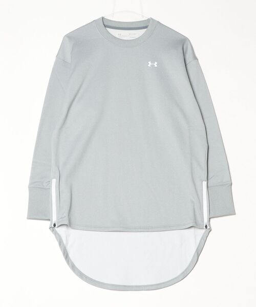 UNDER ARMOUR（アンダーアーマー）の「アンダーアーマー UA ARMOUR FLEECE Oversized Crew（スウェット・レディース・ライトグレー/ブラック/ホワイト・L/M/XL/S）」の3枚目の写真