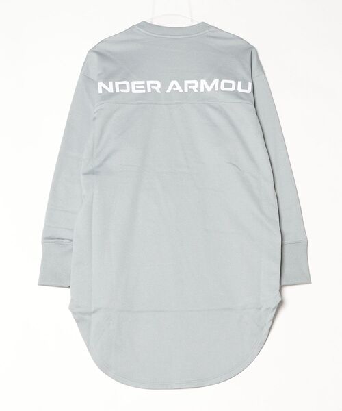 UNDER ARMOUR（アンダーアーマー）の「アンダーアーマー UA ARMOUR FLEECE Oversized Crew（スウェット・レディース・ライトグレー/ブラック/ホワイト・L/M/XL/S）」の4枚目の写真