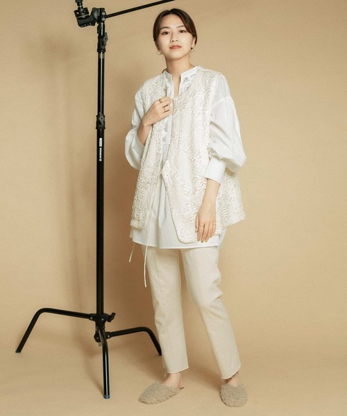 KBF（ケイビーエフ）の「ジャガードベスト（ベスト・レディース・アイボリー/ネイビー・ONE）」の20枚目の写真