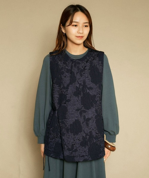 KBF（ケイビーエフ）の「ジャガードベスト（ベスト・レディース・アイボリー/ネイビー・ONE）」の10枚目の写真