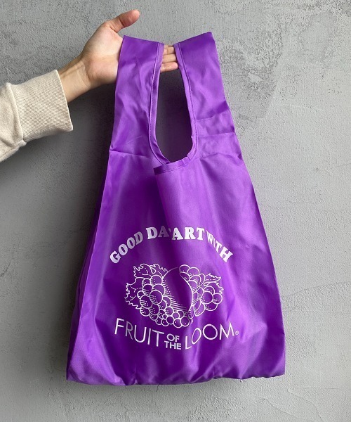FRUIT OF THE LOOM（フルーツオブザルーム）の「[FRUIT OF THE LOOM/フルーツオブザルーム] 2WAY パッカブルエコトートバッグ（トートバッグ・レディース・ピンク/パープル/ブラック/グリーン・ONE SIZE）」の22枚目の写真