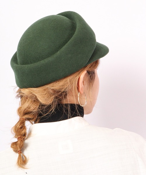 Sense of Grace（センスオブグレース）の「EDEL CAP トーク風キャップ（キャップ・レディース・ブラック/ベージュ/グレー/オレンジ/グリーン/ダークカーキ/マスタード・FREE）」の13枚目の写真