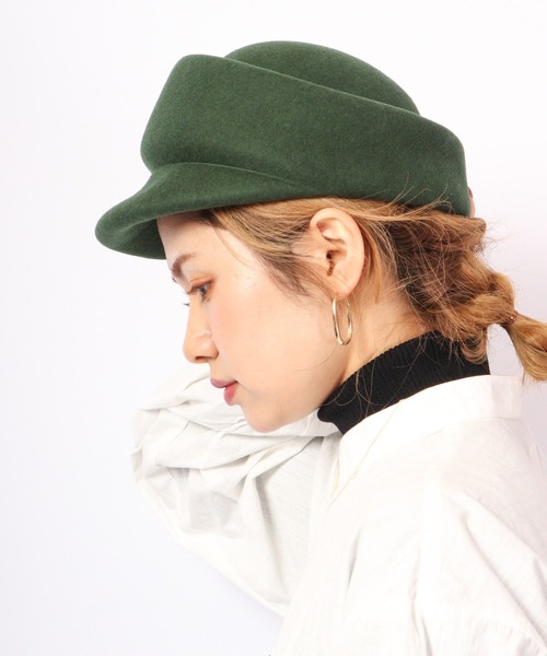 Sense of Grace（センスオブグレース）の「EDEL CAP トーク風キャップ（キャップ・レディース・ブラック/ベージュ/グレー/オレンジ/グリーン/ダークカーキ/マスタード・FREE）」の12枚目の写真