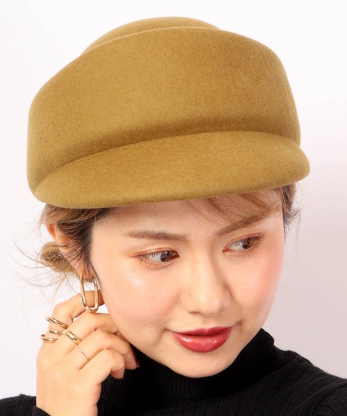 Sense of Grace（センスオブグレース）の「EDEL CAP トーク風キャップ（キャップ・レディース・ブラック/ベージュ/グレー/オレンジ/グリーン/ダークカーキ/マスタード・FREE）」の14枚目の写真