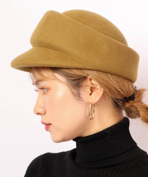 Sense of Grace（センスオブグレース）の「EDEL CAP トーク風キャップ（キャップ・レディース・ブラック/ベージュ/グレー/オレンジ/グリーン/ダークカーキ/マスタード・FREE）」の15枚目の写真