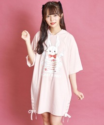 Secret Honey | パンケーキうさぎフード付ビッグTシャツ(Tシャツ/カットソー)