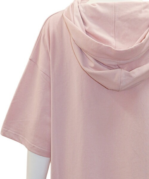 Secret Honey（シークレットハニー）の「パンケーキうさぎフード付ビッグTシャツ（Tシャツ/カットソー・レディース・ブラック/ピンク/ワインレッド・FREE）」の12枚目の写真