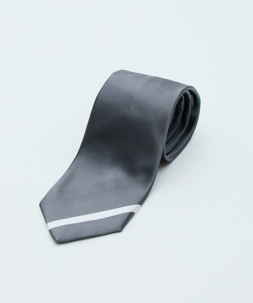 UNITED TOKYO(ユナイテッドトウキョウ)の「トニックシルクタイ(ネクタイ・メンズ・グレー/ブラック・FREE)」の1枚目の写真