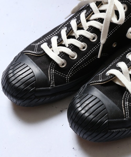 SPINNS（スピンズ）の「ゴムソール キャンバススニーカー（スニーカー・メンズ・ブラック/アイボリー・M/L）」の10枚目の写真