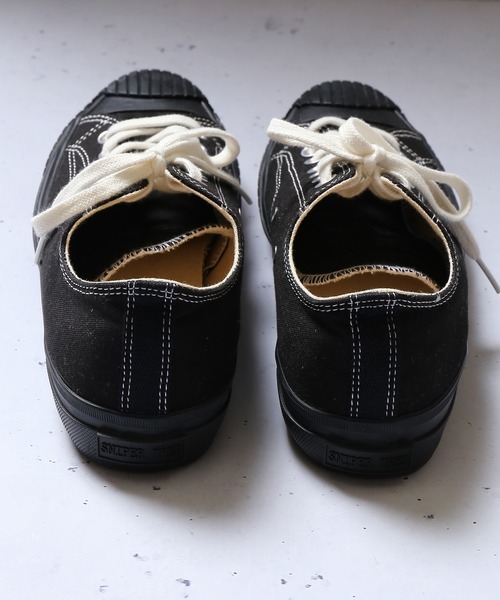 SPINNS（スピンズ）の「ゴムソール キャンバススニーカー（スニーカー・メンズ・ブラック/アイボリー・M/L）」の8枚目の写真