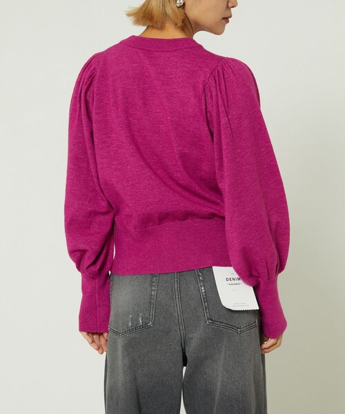 FREAK'S STORE（フリークスストア）の「パフスリーブニット（ニット/セーター・レディース・グリーン/ピンク/ブラック・ﾌﾘ-）」の12枚目の写真