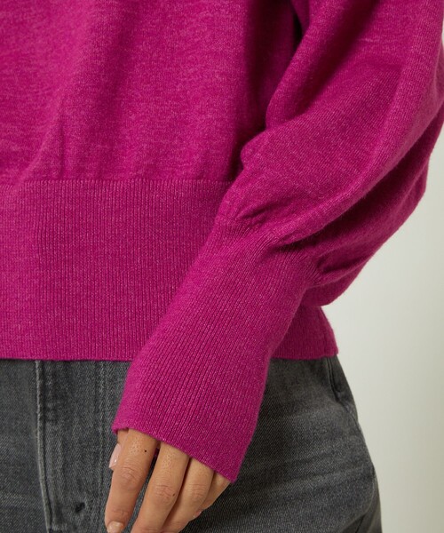 FREAK'S STORE（フリークスストア）の「パフスリーブニット（ニット/セーター・レディース・グリーン/ピンク/ブラック・ﾌﾘ-）」の15枚目の写真