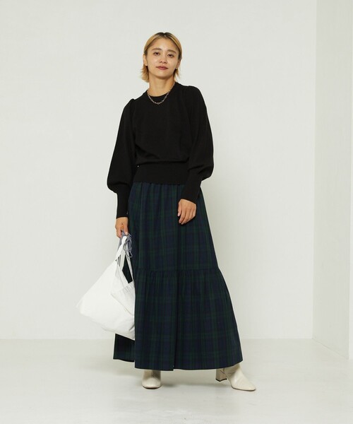 FREAK'S STORE（フリークスストア）の「パフスリーブニット（ニット/セーター・レディース・グリーン/ピンク/ブラック・ﾌﾘ-）」の17枚目の写真