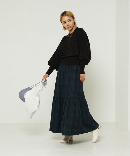 FREAK'S STORE（フリークスストア）の「パフスリーブニット（ニット/セーター・レディース・グリーン/ピンク/ブラック・ﾌﾘ-）」の18枚目の写真