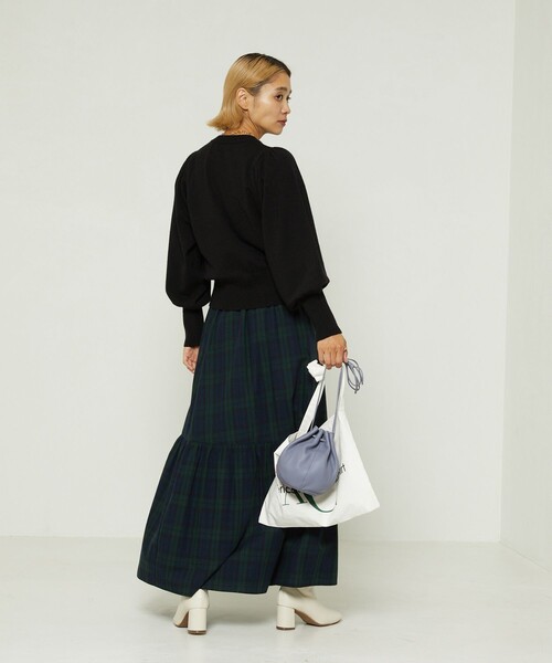 FREAK'S STORE（フリークスストア）の「パフスリーブニット（ニット/セーター・レディース・グリーン/ピンク/ブラック・ﾌﾘ-）」の19枚目の写真