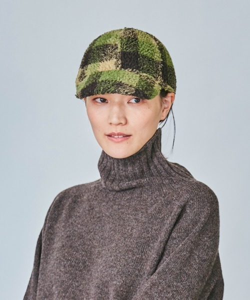 OVERRIDE（オーバーライド）の「OVERRIDE CHECK BOA MINI CAP（キャップ・レディース・ネイビー/オリーブ・57~59cm）」の9枚目の写真