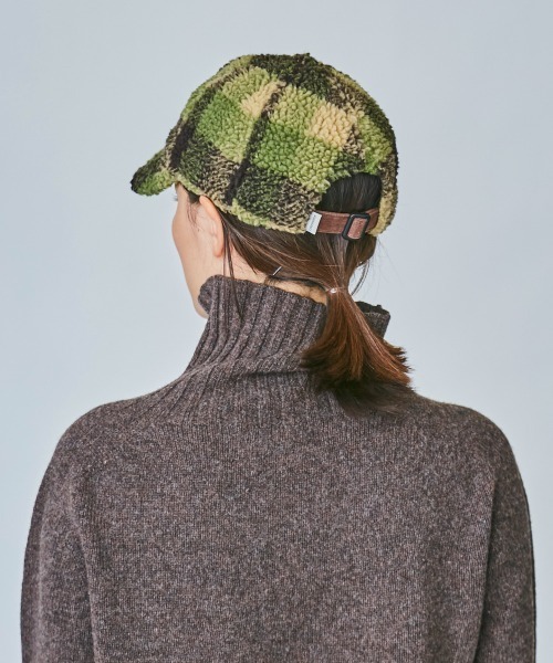OVERRIDE（オーバーライド）の「OVERRIDE CHECK BOA MINI CAP（キャップ・レディース・ネイビー/オリーブ・57~59cm）」の16枚目の写真
