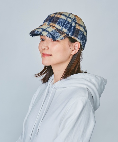 OVERRIDE（オーバーライド）の「OVERRIDE CHECK BOA MINI CAP（キャップ・レディース・ネイビー/オリーブ・57~59cm）」の17枚目の写真