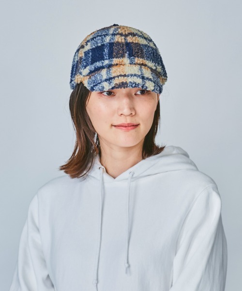 OVERRIDE（オーバーライド）の「OVERRIDE CHECK BOA MINI CAP（キャップ・レディース・ネイビー/オリーブ・57~59cm）」の14枚目の写真
