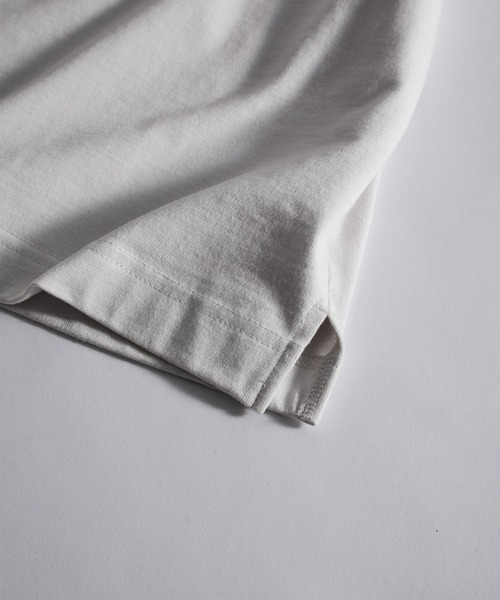 RUUBON（ルーボン）の「【RUUBON】rustic basic big Tee / ラスティック ベーシック ビッグ Tシャツ（Tシャツ/カットソー・メンズ・ホワイト/ブラック/グレー/グレー系/オフホワイト/チャコールグレー/グレイッシュブルー/グレイッシュベージュ/ホワイト×ブラック/ダークグリーン/ブラック×ホワイト/ライトブルー/ホワイト系1・S/M/L）」の18枚目の写真