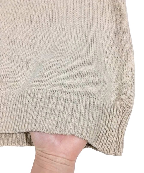 Amulet（アミュレット）の「オーバーサイズニットカーディガン（カーディガン/ボレロ・レディース・ホワイト/グリーン/グレー/レッド/ベージュ/パープル/ブラック/ブルー/ブラウン・FREE）」の10枚目の写真