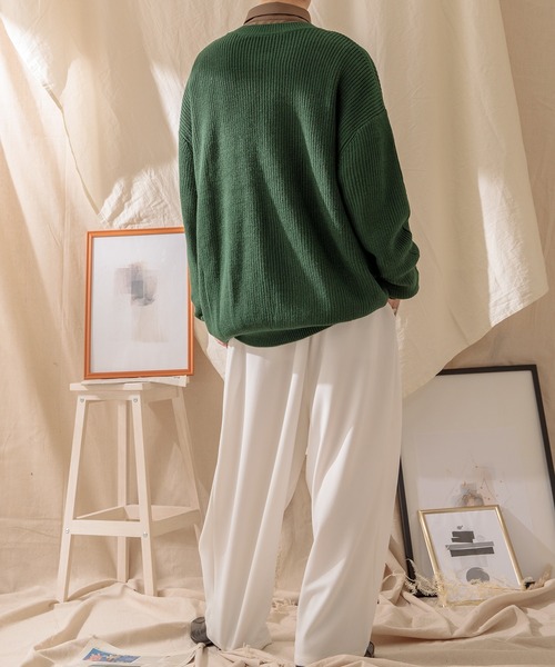 Adoon plain（アドーンプレーン）の「【Adoon plain】ジップカーディガン（カーディガン/ボレロ・メンズ・イエロー/グリーン/ダークブルー・MEDIUM/LARGE）」の16枚目の写真