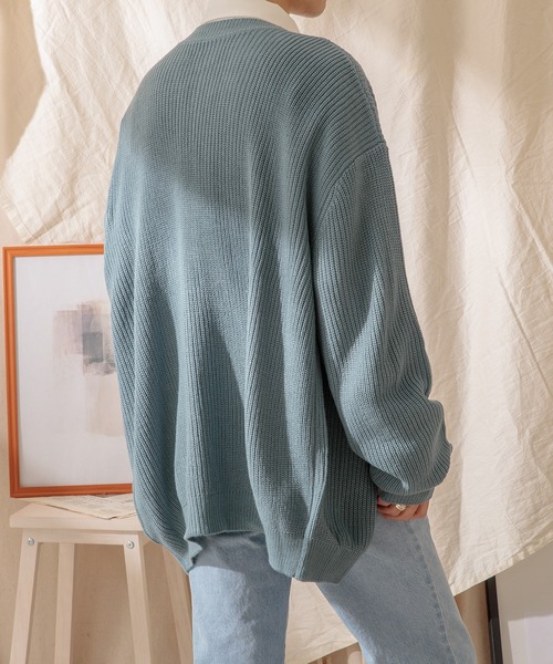 Adoon plain（アドーンプレーン）の「【Adoon plain】ジップカーディガン（カーディガン/ボレロ・メンズ・イエロー/グリーン/ダークブルー・MEDIUM/LARGE）」の20枚目の写真