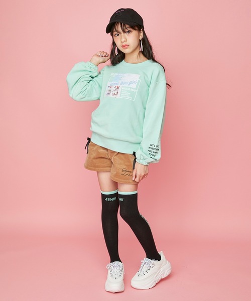 JENNI love(ジェニィラブ)の「バックタテロゴニーハイソックス(ソックス/靴下・キッズ・ネイビー/グレー/ブラック・19-21cm/22-24cm)」の5枚目の写真