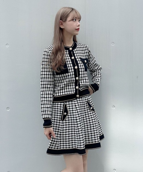 titty&Co. PETIT(ティティアンドコープティ)の「【titty&Co.PETIT】バイカラーチェックニットセットアップ(ワンピース・レディース・マルチ・SMALL/MEDIUM)」の7枚目の写真