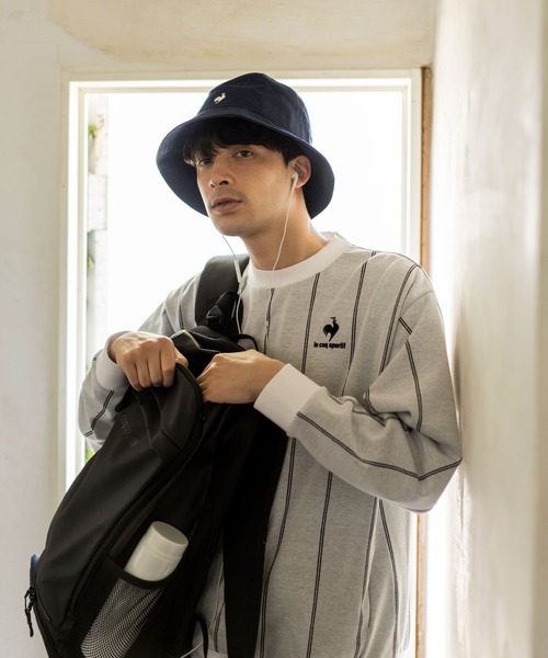 le coq sportif(ルコックスポルティフ)の「クルーネックスウエットスポーツ メンズ クルーネックスウエット スウェット トレーニング トレーニングウェア スポーツウェア(スウェット・メンズ・ライトグレー/ブラック・S/XL/L/M)」の2枚目の写真