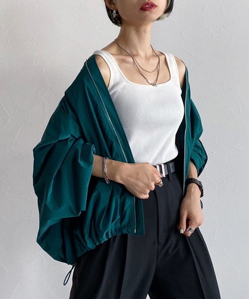 PAGEBOY(ページボーイ)の「CORE / リッチグロウMA-1(MA-1・レディース・グリーン/ブラック・FREE)」の1枚目の写真