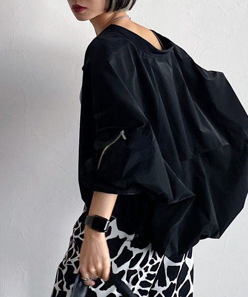 PAGEBOY(ページボーイ)の「CORE / リッチグロウMA-1(MA-1・レディース・グリーン/ブラック・FREE)」の3枚目の写真