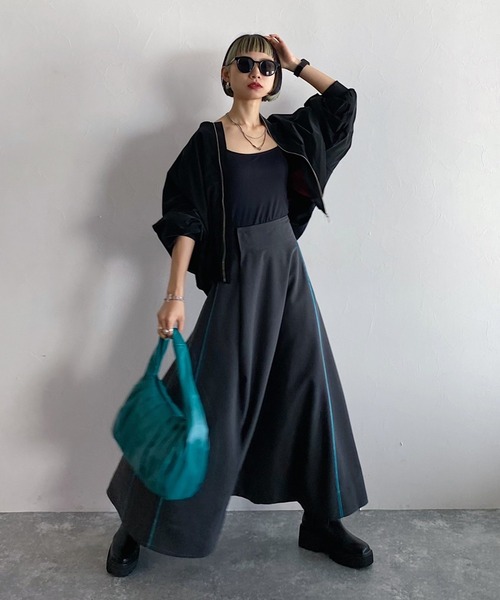 PAGEBOY(ページボーイ)の「CORE / リッチグロウMA-1(MA-1・レディース・グリーン/ブラック・FREE)」の18枚目の写真