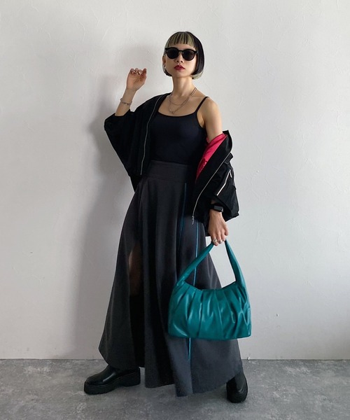 PAGEBOY(ページボーイ)の「CORE / リッチグロウMA-1(MA-1・レディース・グリーン/ブラック・FREE)」の21枚目の写真