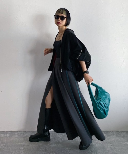 PAGEBOY(ページボーイ)の「CORE / リッチグロウMA-1(MA-1・レディース・グリーン/ブラック・FREE)」の6枚目の写真