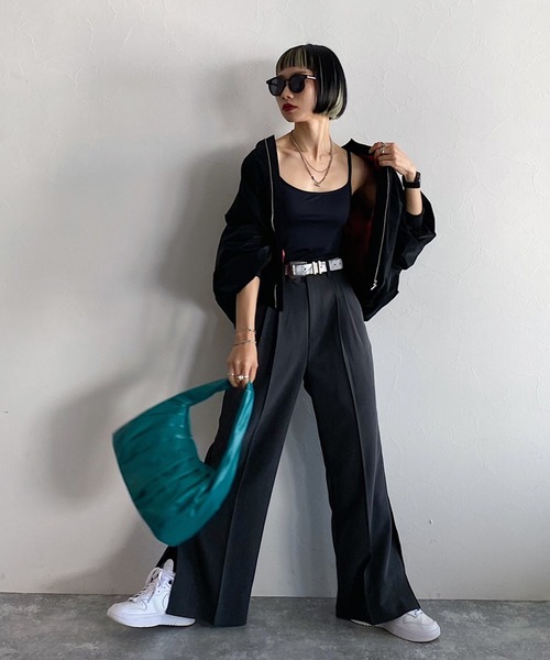 PAGEBOY(ページボーイ)の「CORE / リッチグロウMA-1(MA-1・レディース・グリーン/ブラック・FREE)」の4枚目の写真