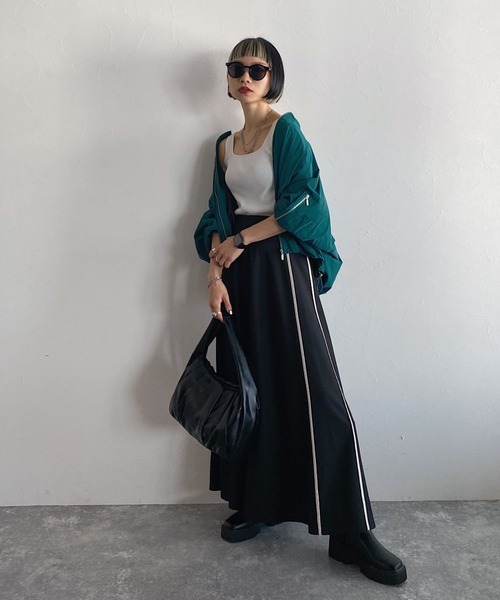 PAGEBOY(ページボーイ)の「CORE / リッチグロウMA-1(MA-1・レディース・グリーン/ブラック・FREE)」の19枚目の写真