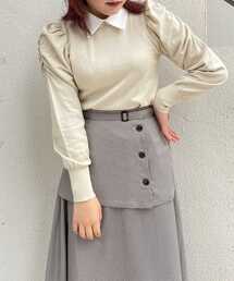 MAJESTIC LEGON | 襟付き2way長袖ニット(ニット/セーター)