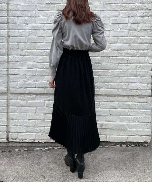 MAJESTIC LEGON（マジェスティックレゴン）の「襟付き2way長袖ニット（ニット/セーター・レディース・ブラウン/グレー/アイボリー/ブラック・MEDIUM/SMALL）」の7枚目の写真