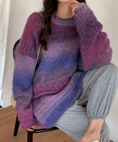 MacMahon Knitting Mills 】 +【Niche.】 Crochet Cardigan-Rhombus